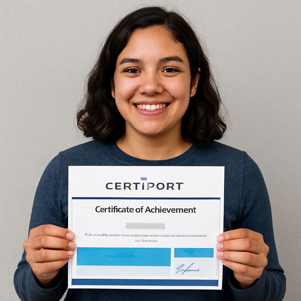 persona con un certificado de certiport persona con un certificado de certiport